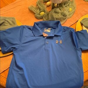 Boys Under Armour Royal Blue Polo Shirt